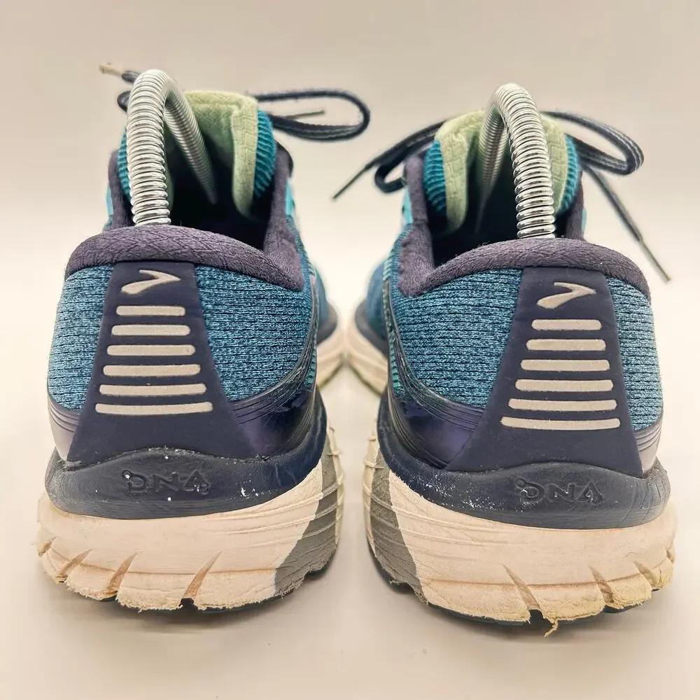 Brooks Adrenaline GTS 18 Running‎ Sneaker Shoes Blue Women's Size 10 B (Medium)